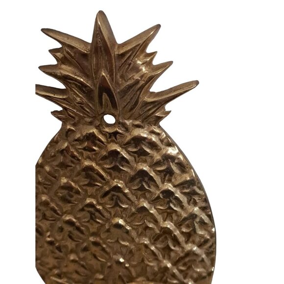 Vintage Brass Pineapple Wall Sconces Candle Holders Mid Century Modern MCM  FLAW - Picture 8 of 13